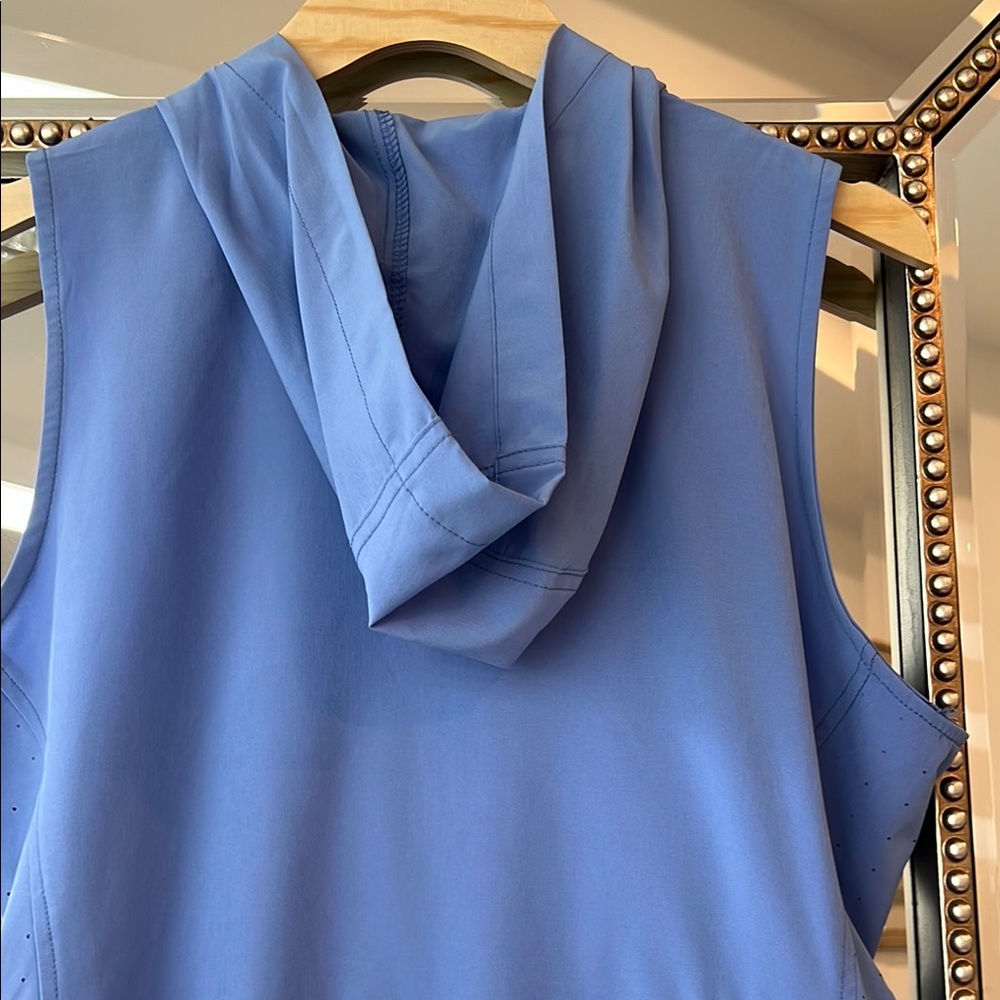 Laguna B Athletic Blue Mock Neck Sleeveless Mini Dress - Picture 7 of 8